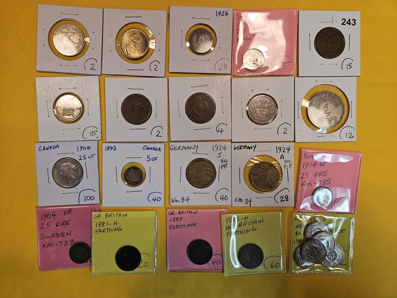 Twenty Better, mixed, World Coins (1 of 7)