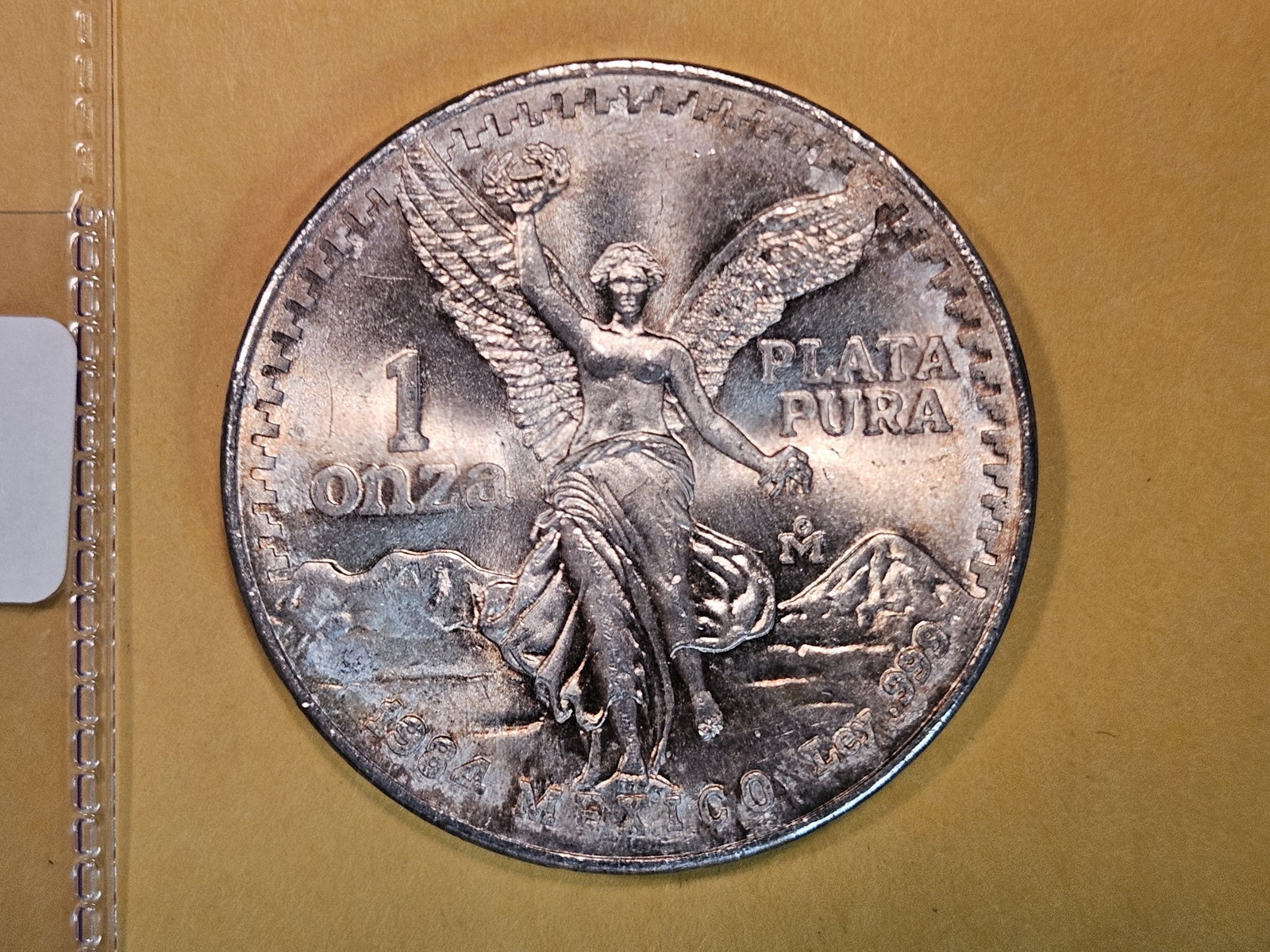 GEM Brilliant Uncirculated 1984 Mexico Silver one Onza: Libertad