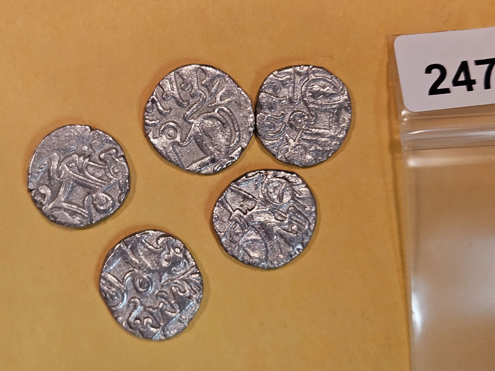 Five silver mixed Ottoman Empire coins (1 of 3)