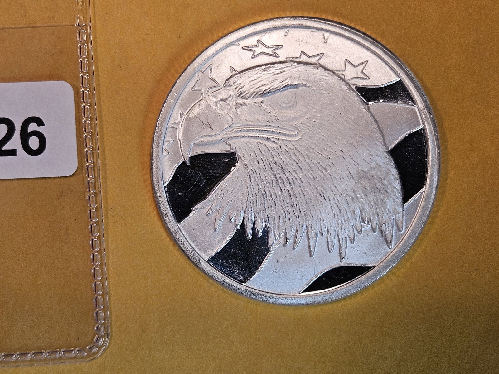 One Troy ounce .999 fine silver proof art round: I Pledge Allegiance