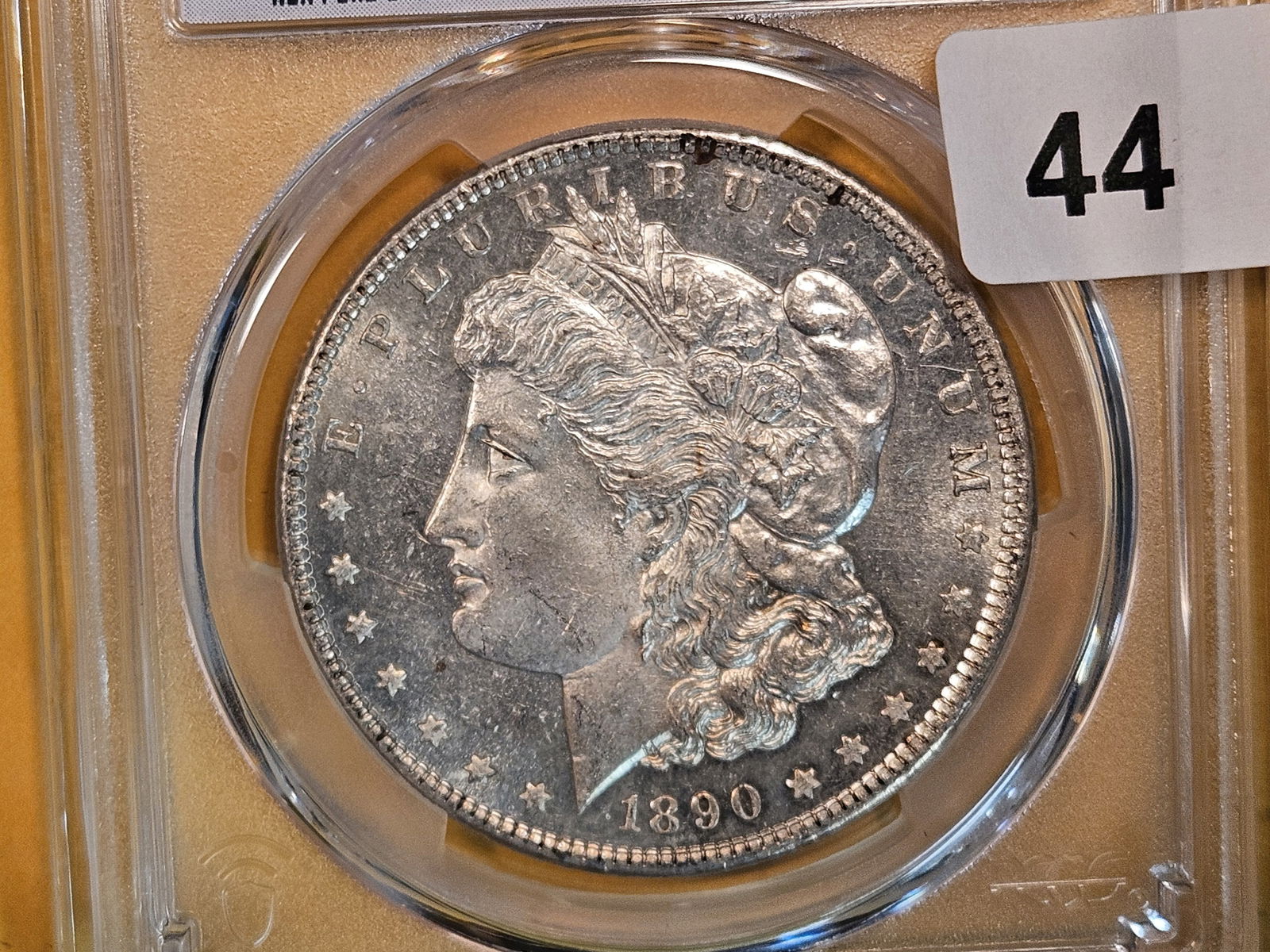 PCGS 1890 Morgan Dollar in Mint State 63 (1 of 6)