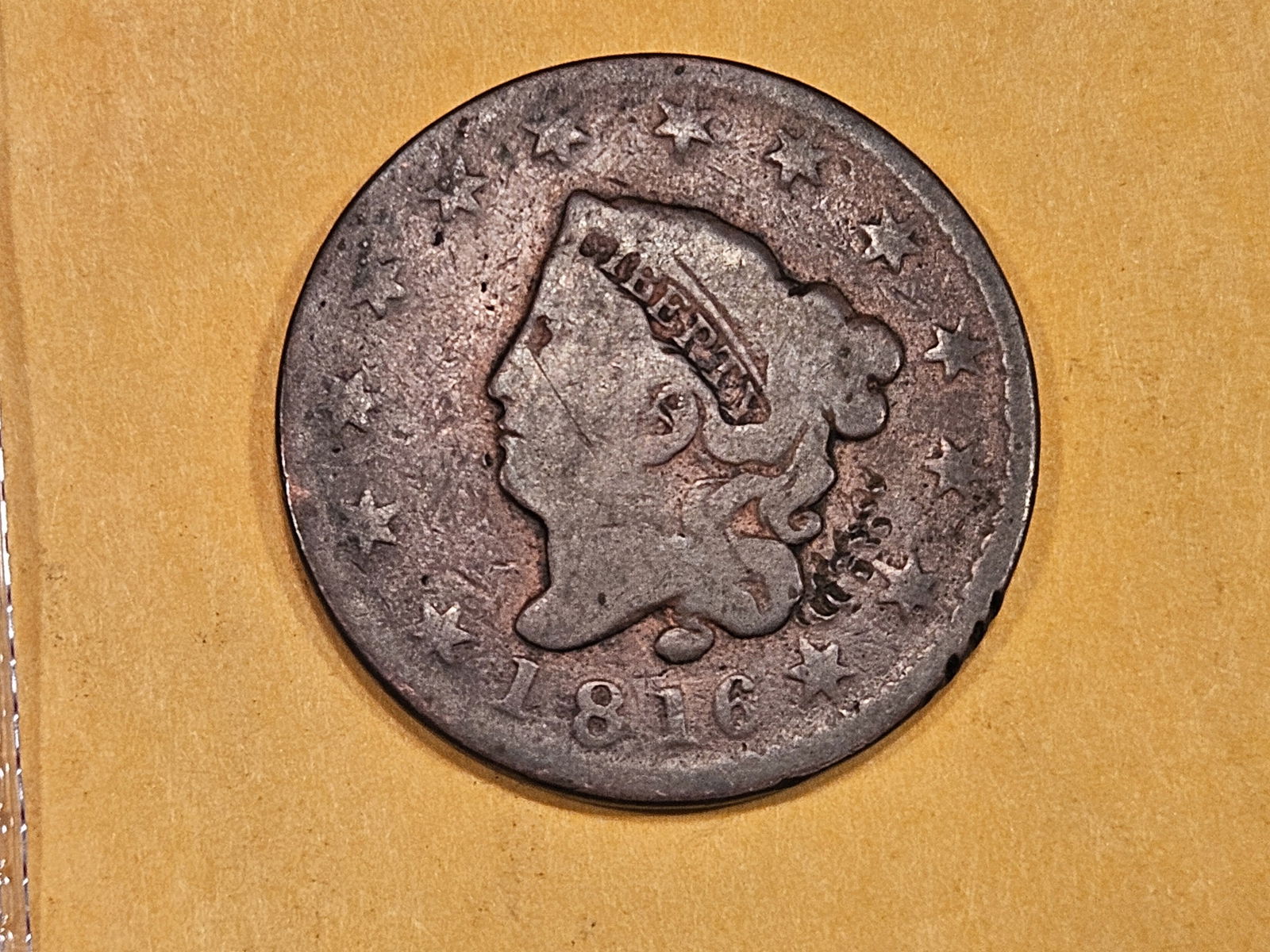 1816 Coronet Head Large Cent in Very Good - details (1 of 3)