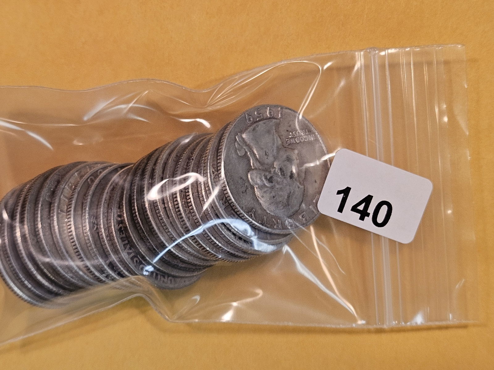 Twenty mixed silver Washington Quarters (1 of 2)