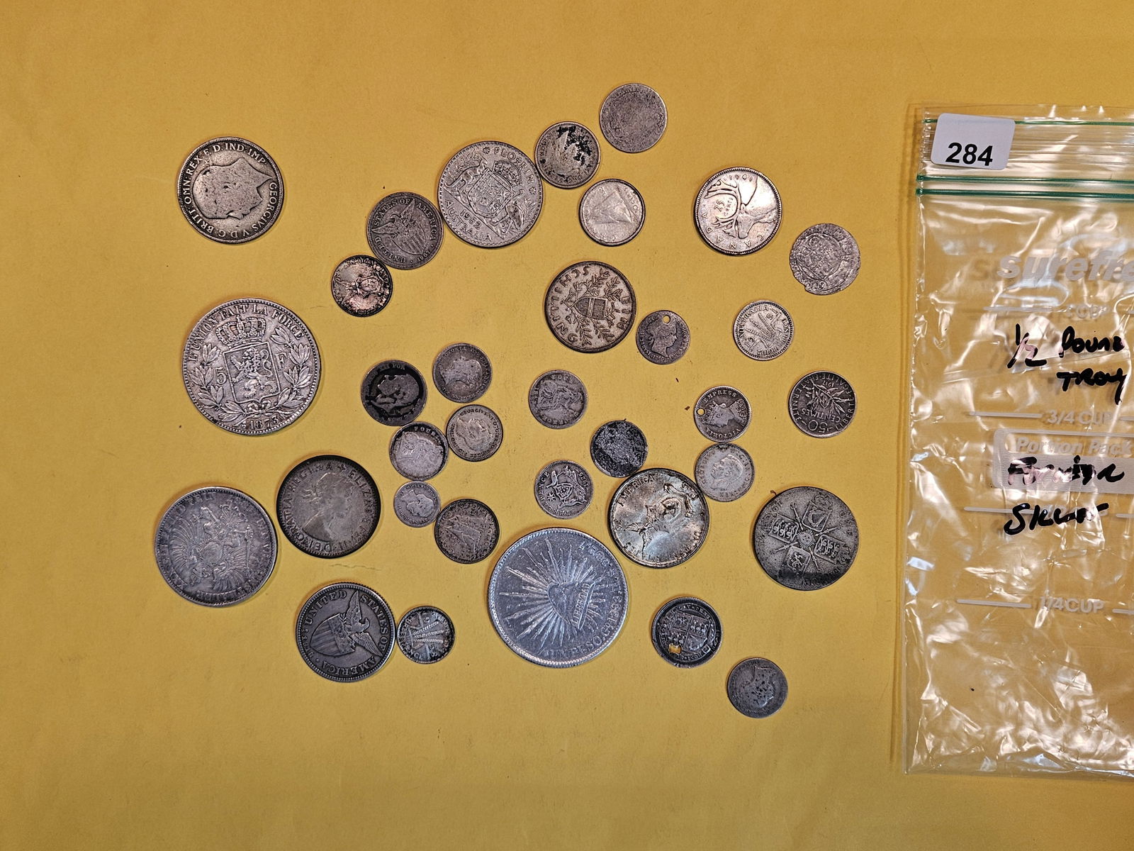 Fun, mixed bag of SILVER World Coins (1 of 2)