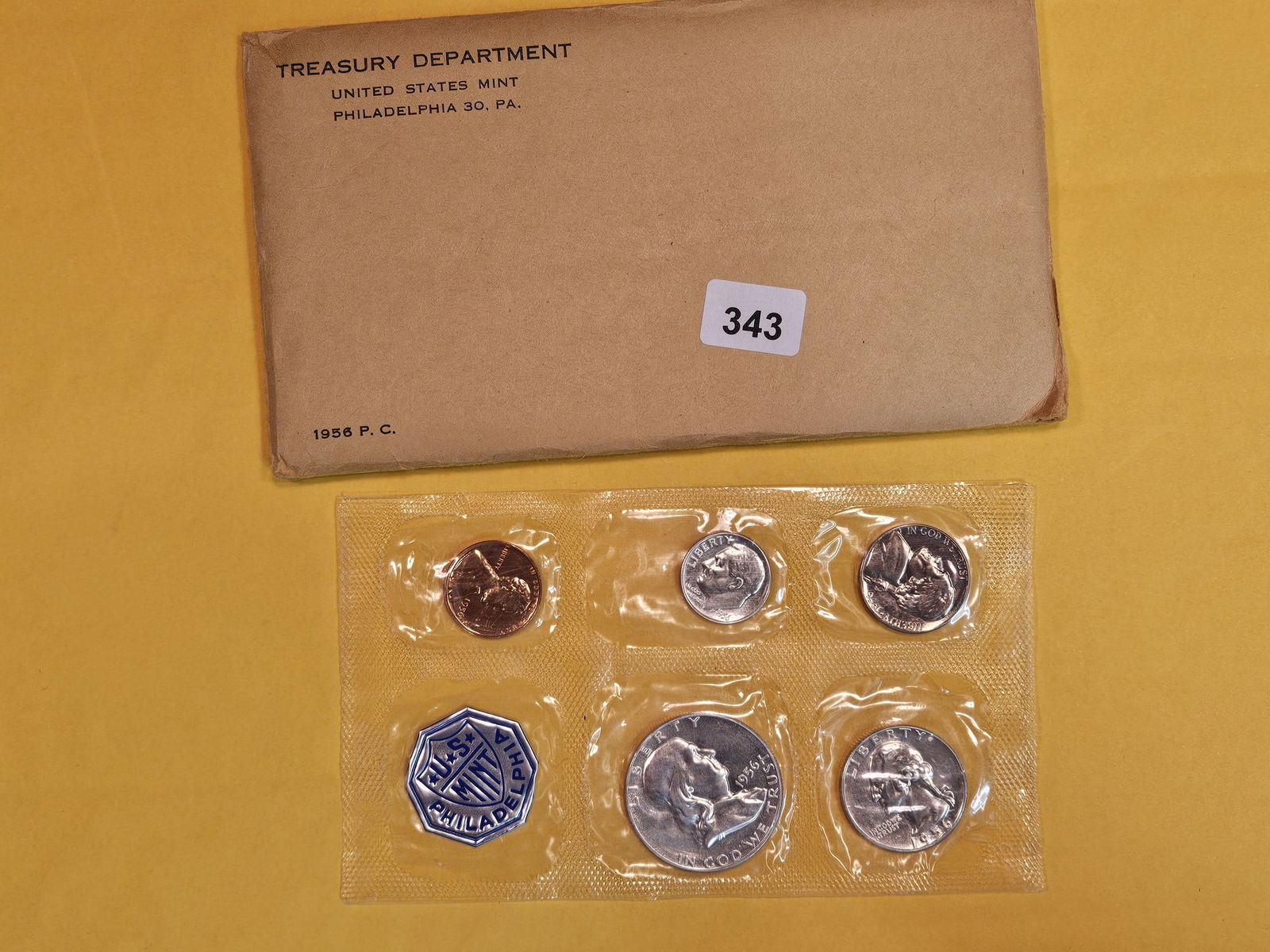 Better Date GEM Proof 1956 US SILVER Proof Set (1 of 2)