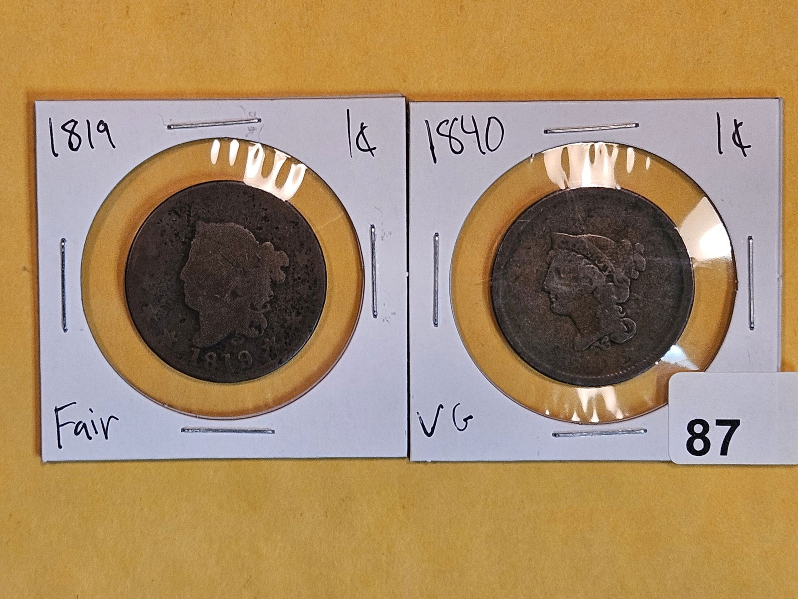 1819 and 1840 Large Cents (1 of 3)