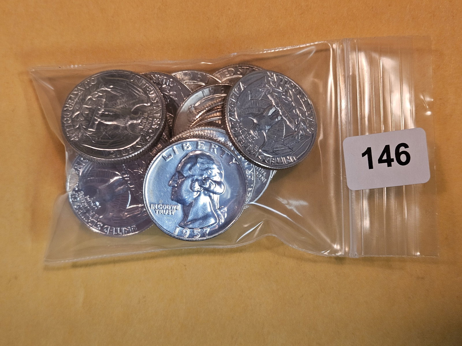 Twenty mixed GEM Silver Washington Quarters (1 of 2)