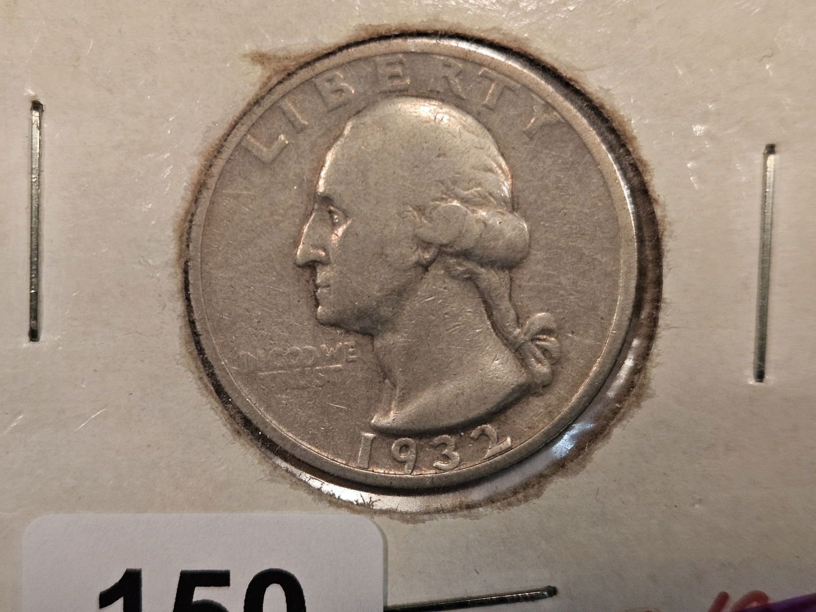 * KEY DATE * 1932-S Washington silver Quarter (1 of 3)