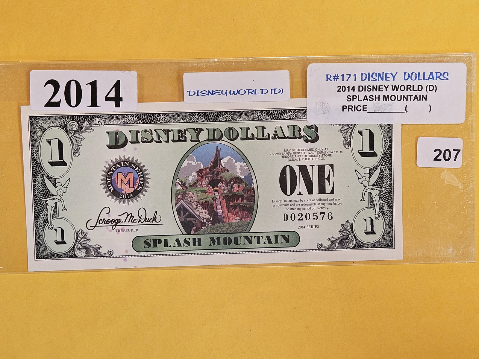 DISNEY DOLLAR!: Crisp Uncirculated 2014-D One Dollar. Scarcer. The Last Issue