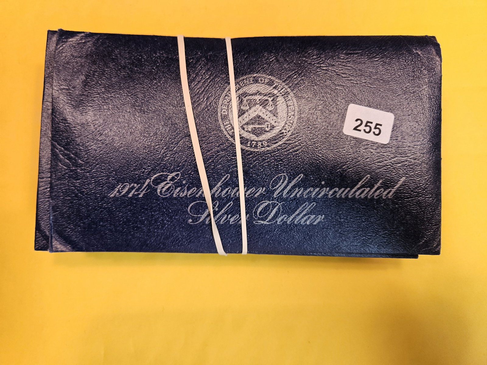 TEN mixed, GEM, Brilliant Uncirculated Silver Blue Ikes (1 of 2)