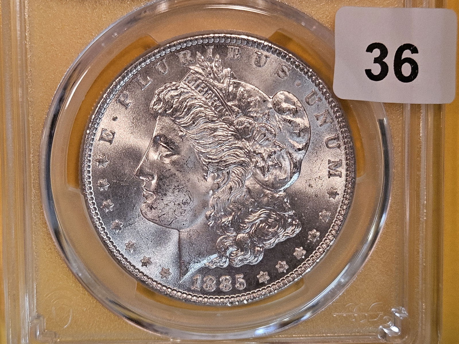PCGS 1885 Morgan Dollar in Mint State 64 (1 of 3)
