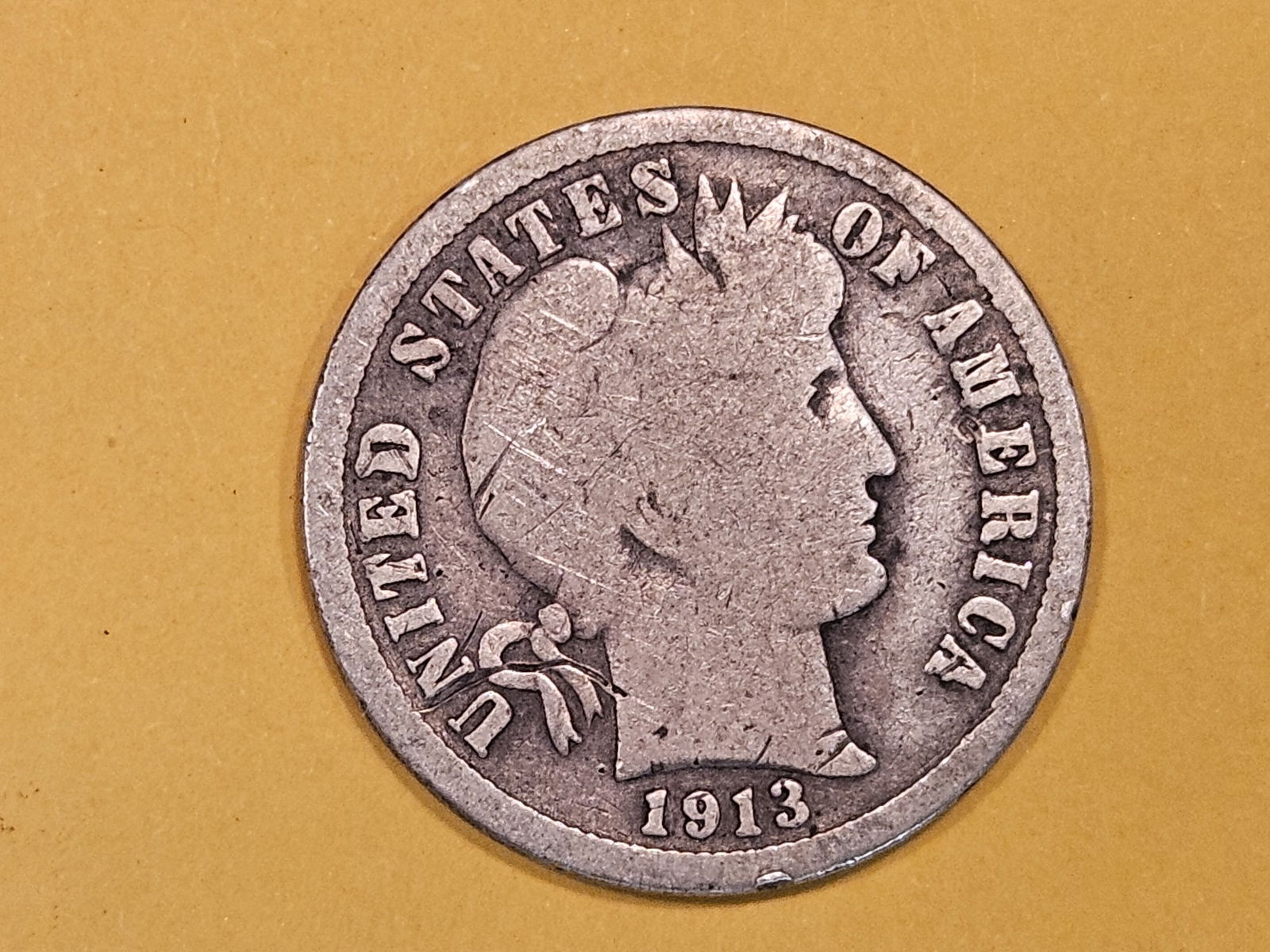 Semi-key 1913-S Barber Dime (1 of 3)