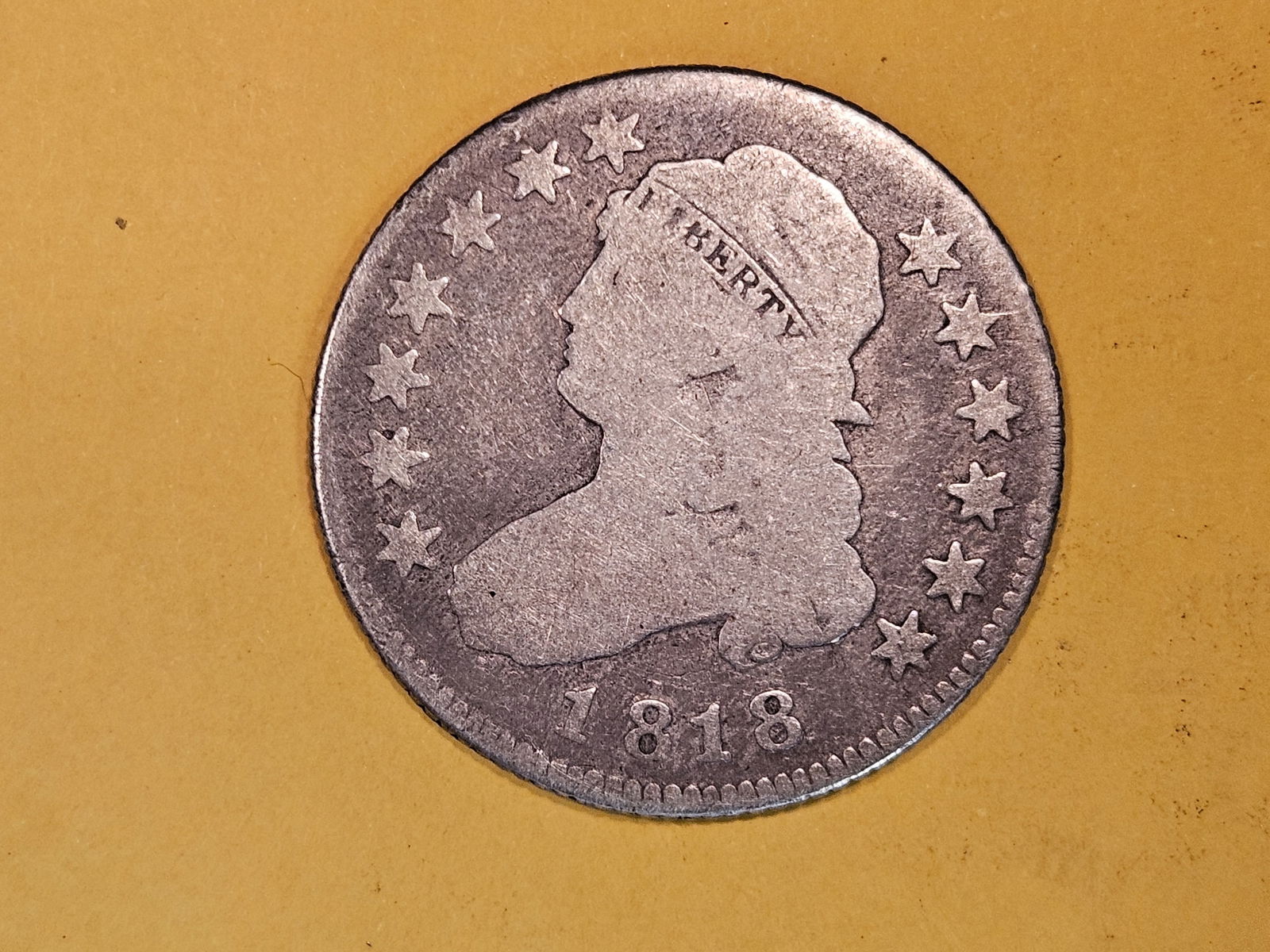 * Scarcer 1818 Capped Bust Quarter in Good plus (1 of 5)