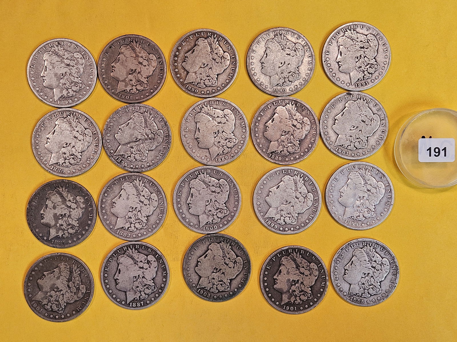 ** FULL ROLL ** Twenty Morgan Silver Dollars (1 of 6)
