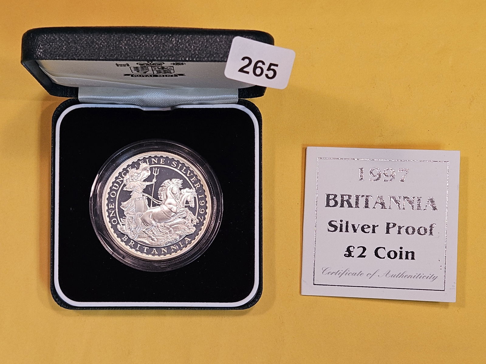 GEM Proof Deep Cameo 1997 Great Britain silver 2 pound coin (1 of 3)