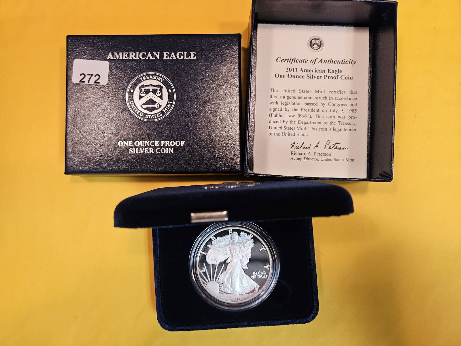 GEM Proof Deep Cameo 2011 American Silver Eagle (1 of 3)
