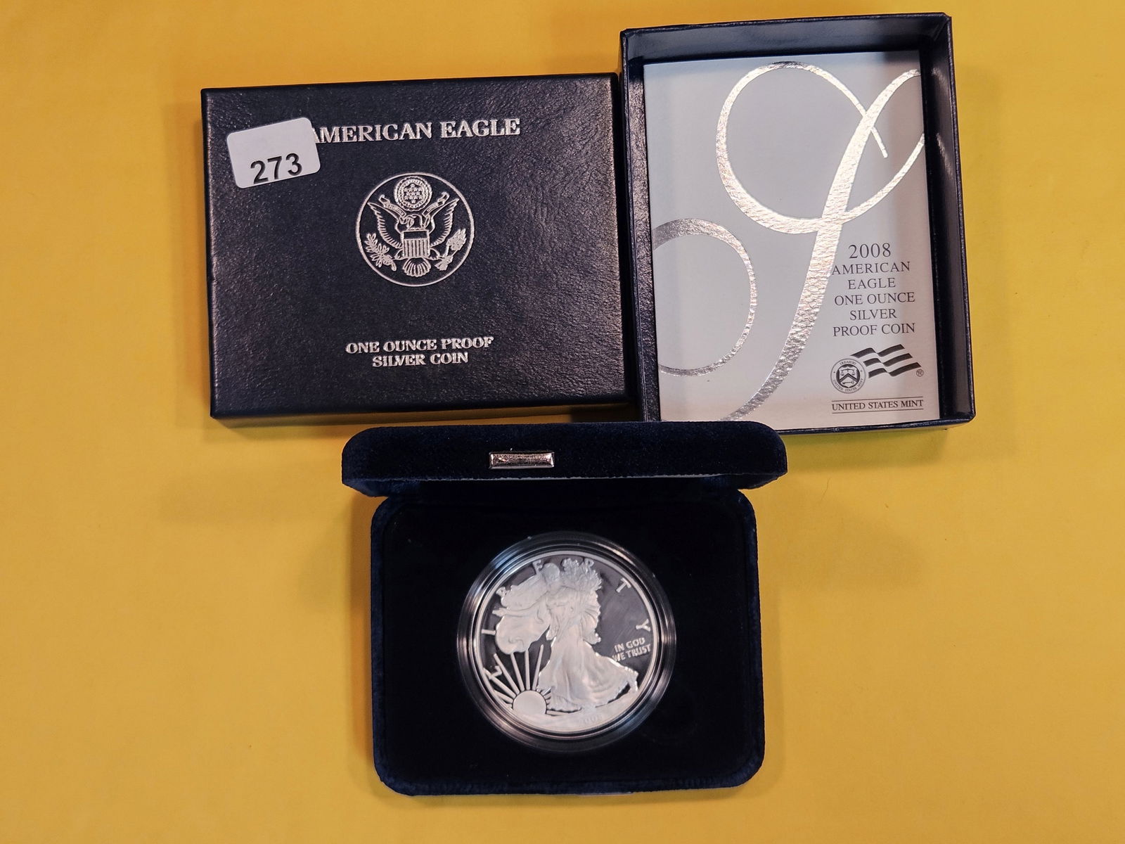 GEM Proof Deep Cameo 2008 American Silver Eagle (1 of 3)