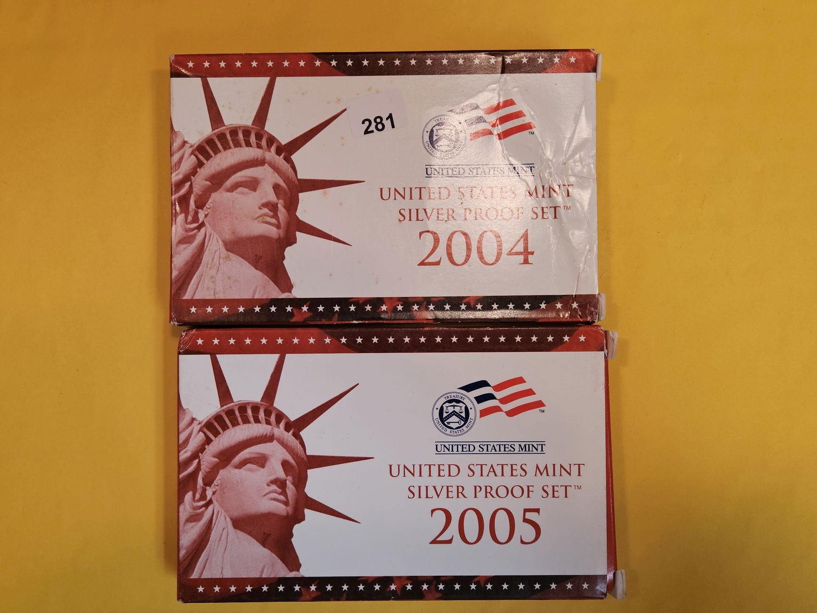 2004 and 2005 US SILVER Proof Sets (1 of 1)