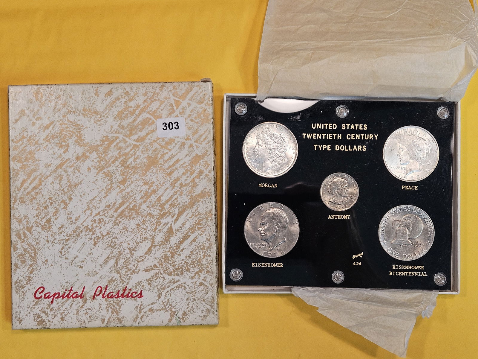 Purty US Twentieth Century Type Dollar Set (1 of 6)