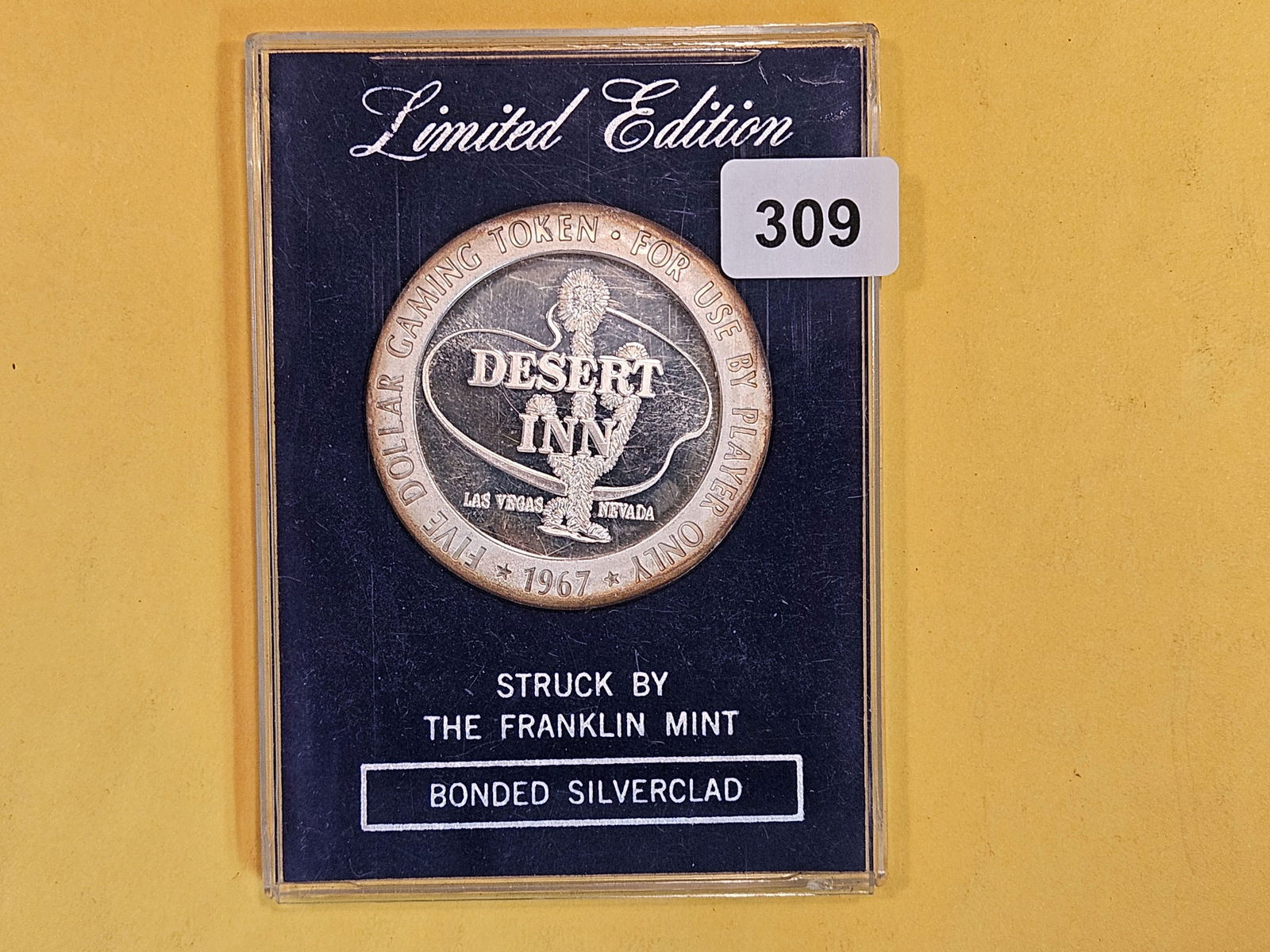 GEM Proof 1967 Desert Inn Five Dollar Gaming Token (1 of 3)