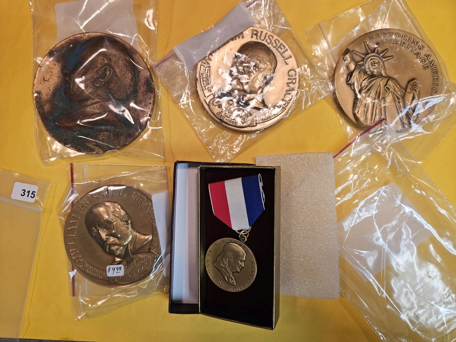 Five more High-relief bronze medals (1 of 5)