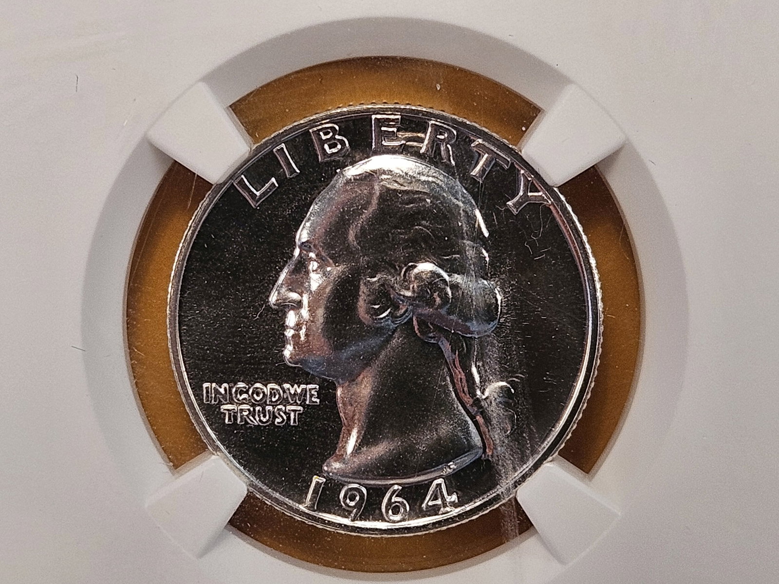 NGC 1964 Washington Silver Quarter in Proof 69 (1 of 4)