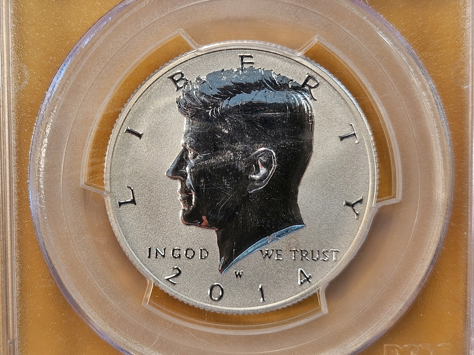 PERFECT! 2014-W Kennedy Half Dollar in Reverse Proof 70 (1 of 4)