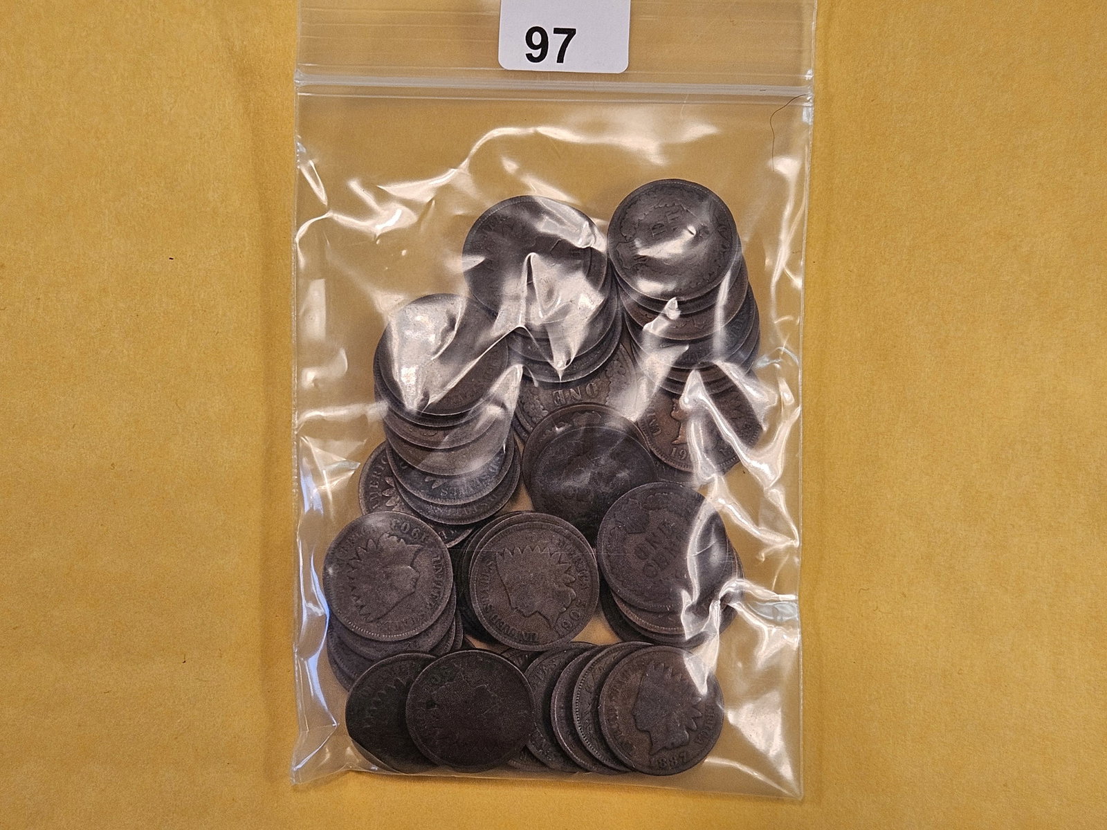 Bag of Fifty Indian Head Cents (1 of 3)