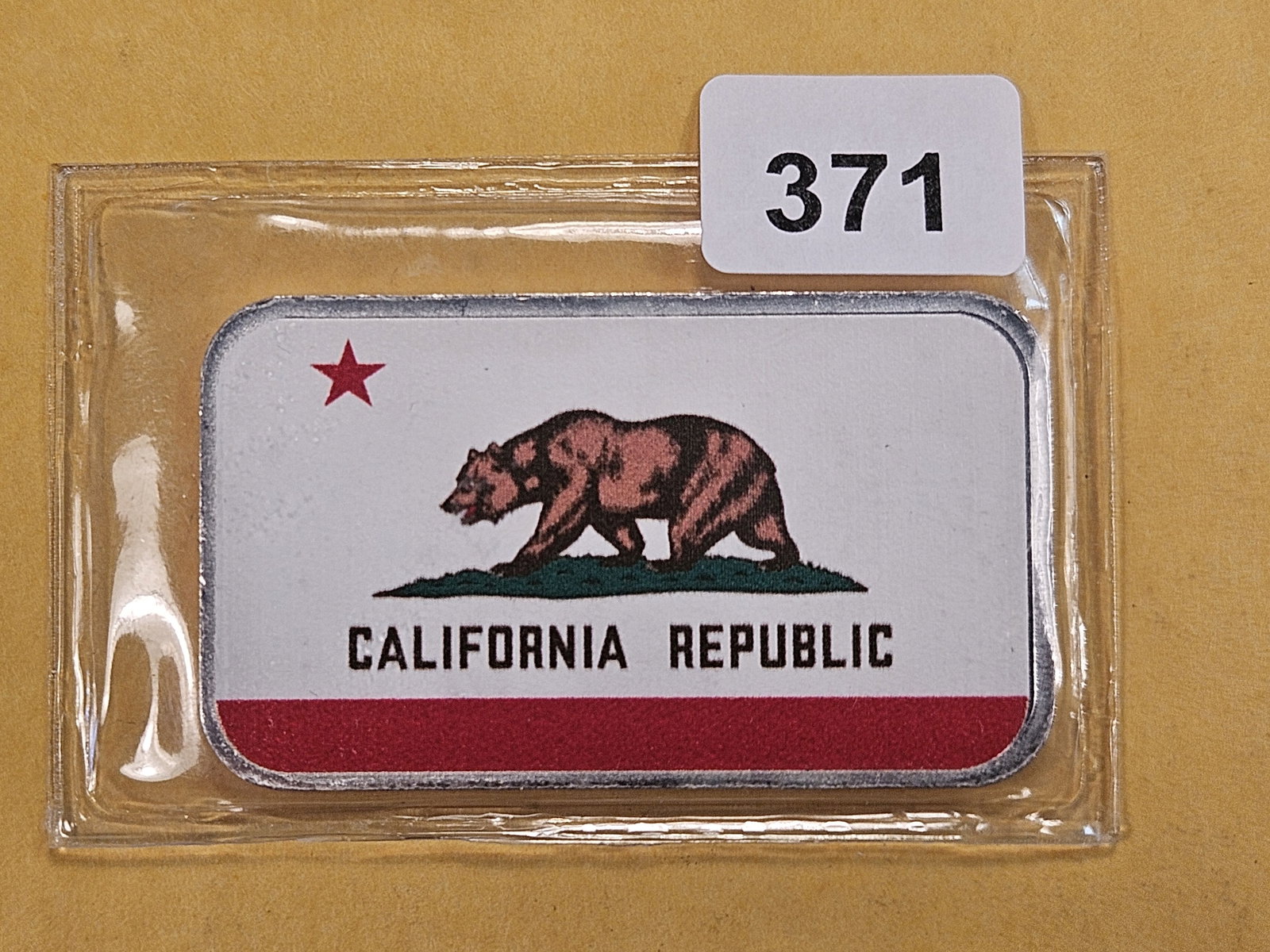 One Troy Ounce .999 Fine Silver Art Bar: California