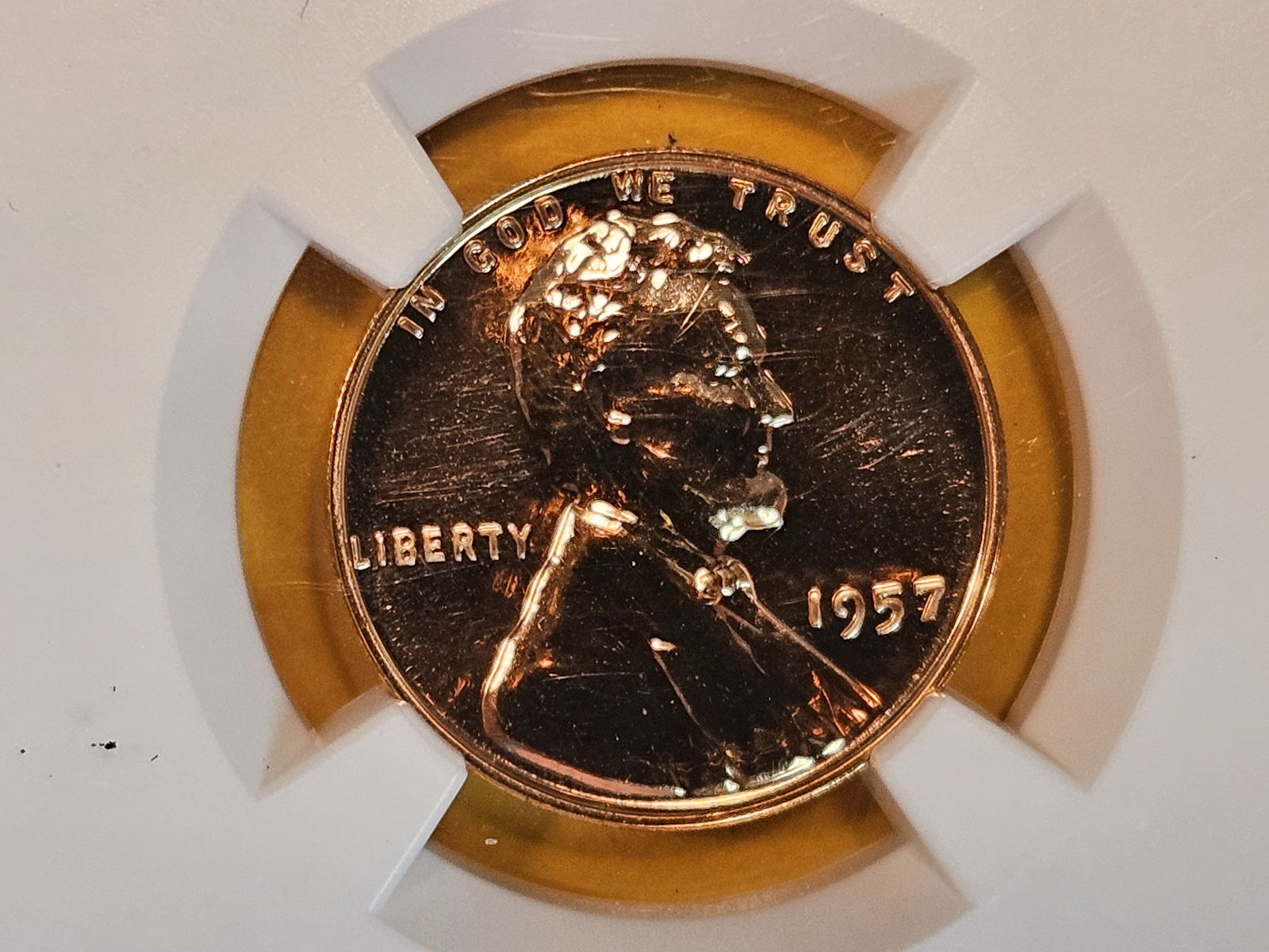 Superb GEM! NGC 1957 Wheat Cent in Proof 67 RED (1 of 5)