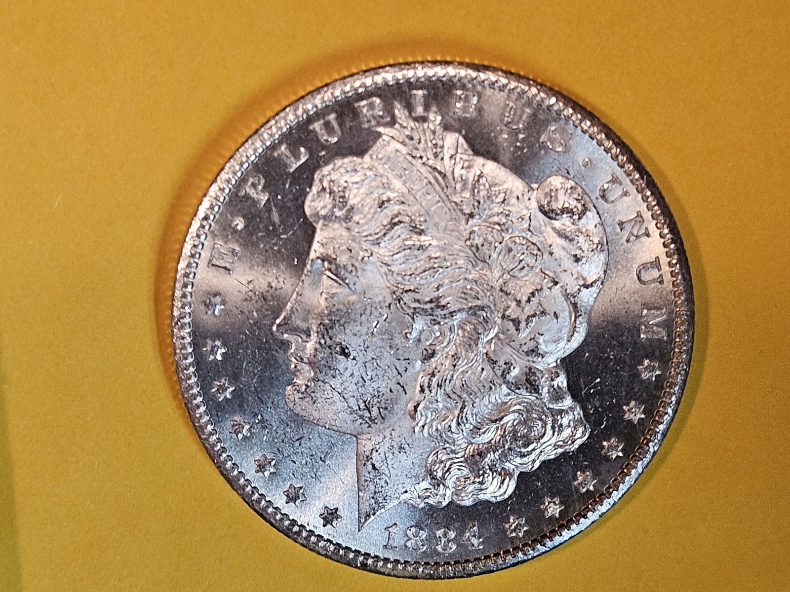 ** KEY DATE ** Very Choice Brilliant Uncirculated 1884-CC Morgan Dollar (1 of 10)