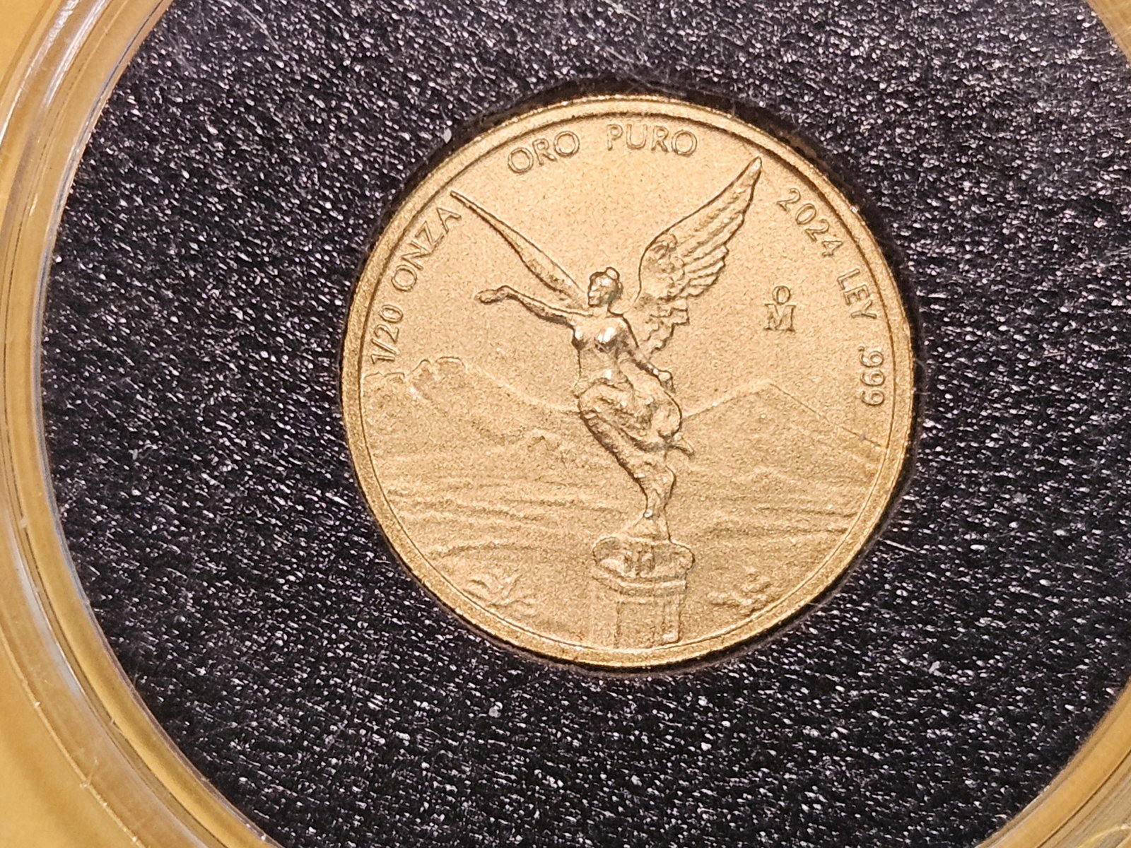 GOLD! GEM Brilliant Uncirculated 2024 Mexico Gold one-twentieth Onza: Gold Libertad!