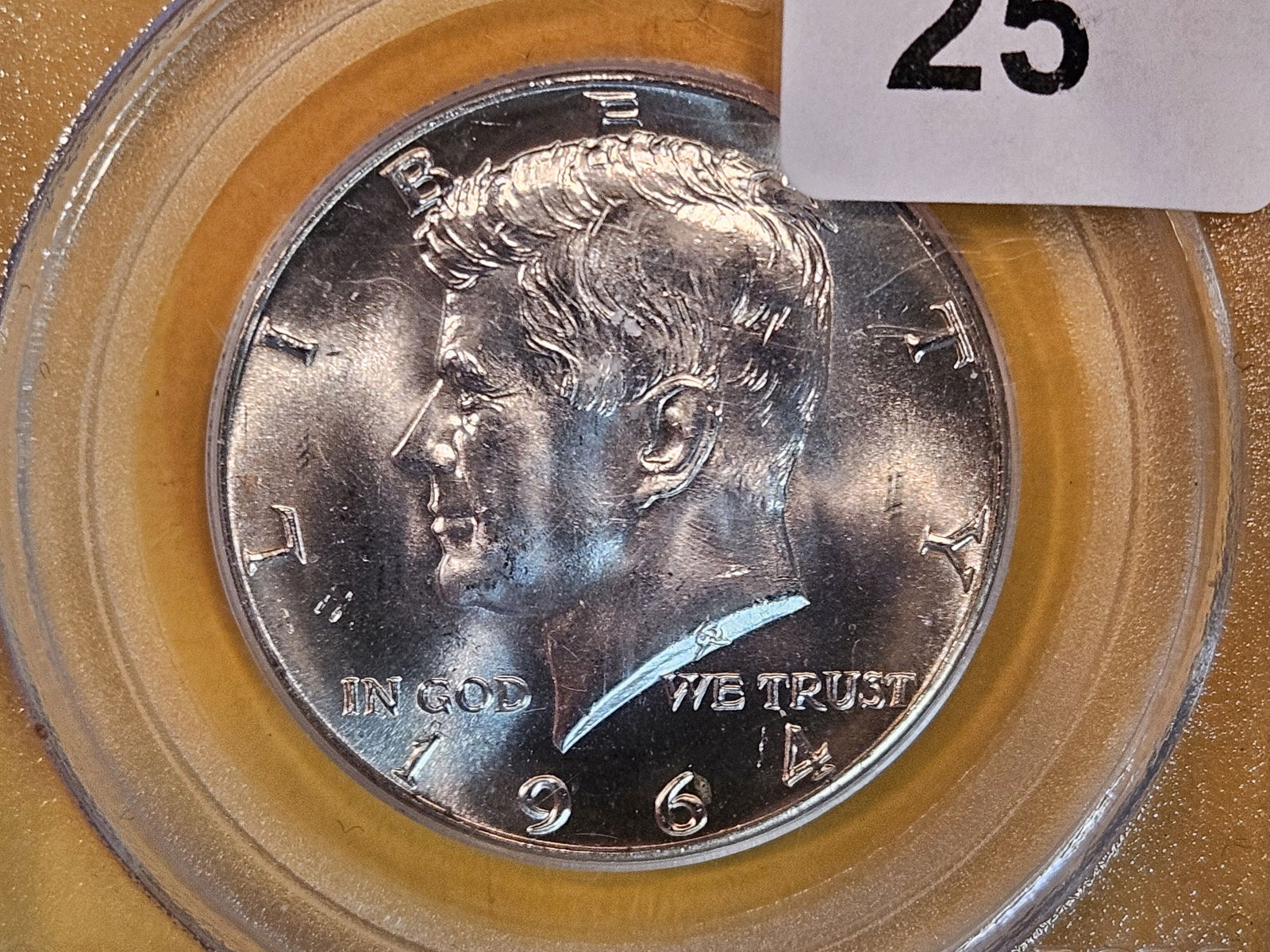 GEM! PCGS 1964 Kennedy silver half dollar in Mint State 65 (1 of 3)