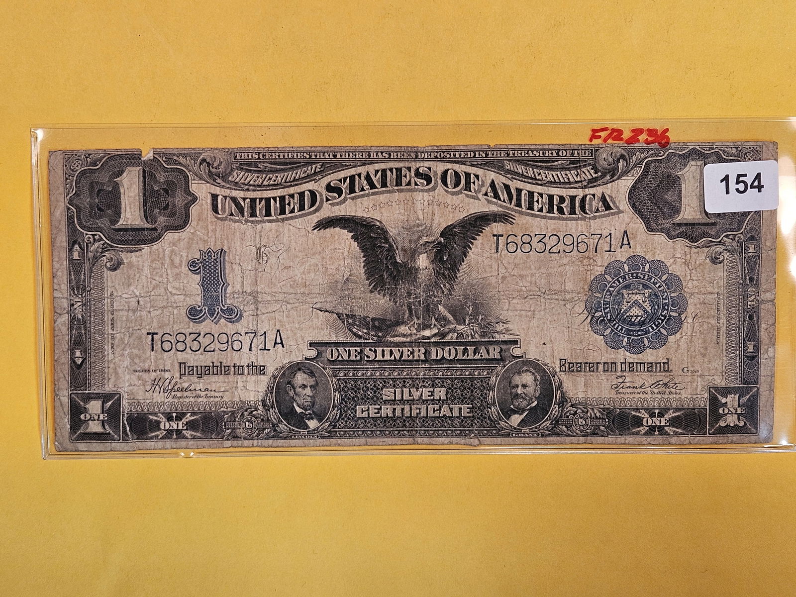 Series of 1899 One Dollar Large Size Silver Certificate (1 of 2)