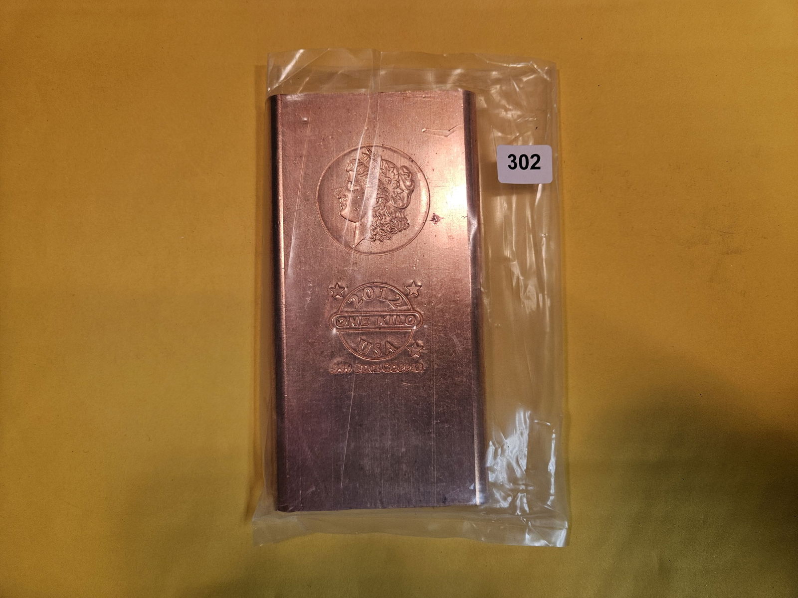 ONE KILO .999 fine copper bar (1 of 1)