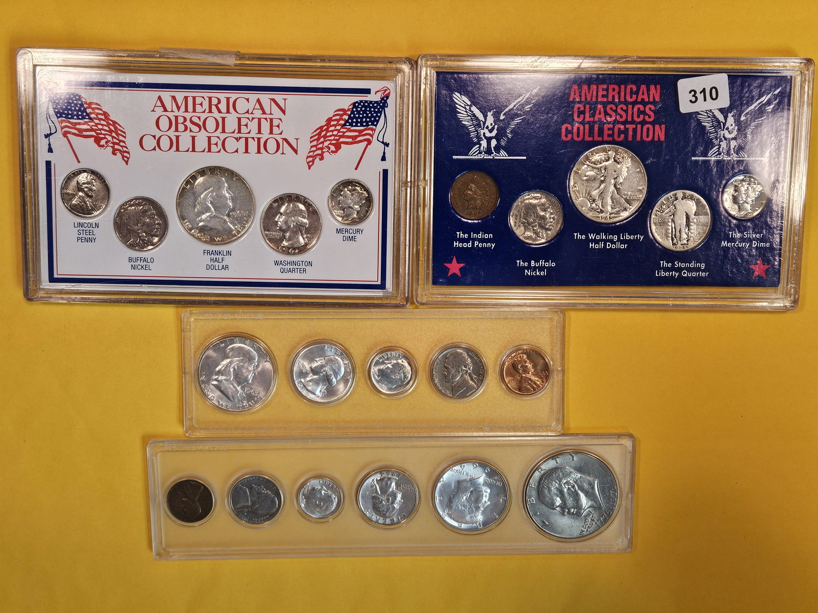 Four mixed US SILVER Coin sets (1 of 2)