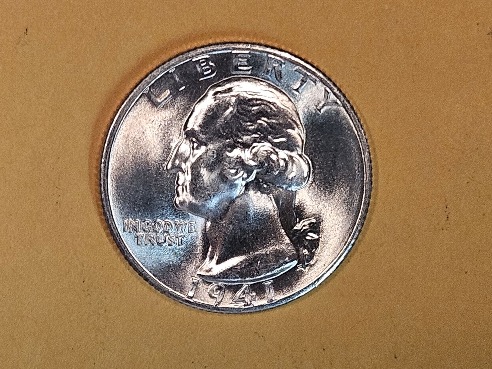 GEM Brilliant Uncirculated 1941-D Washington Quarter (1 of 5)