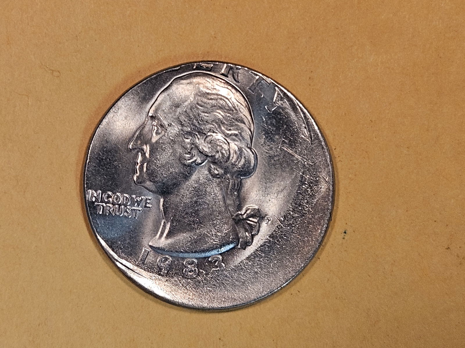 MINT ERROR! Very Choice Brilliant Uncirculated 1983 Washington Quarter (1 of 4)