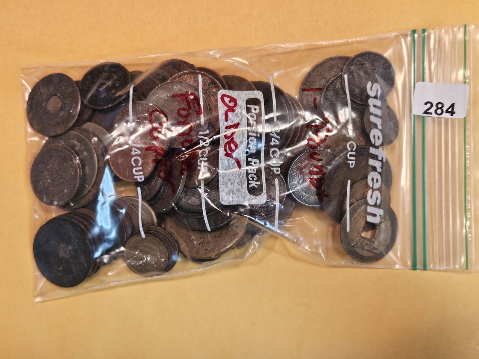 One Pound of mixed, Copper, World Coins (1 of 2)