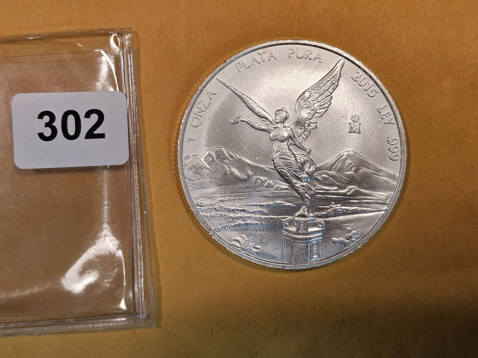 GEM Brilliant Uncirculated 2015 Mexico Silver Onza (1 of 2)