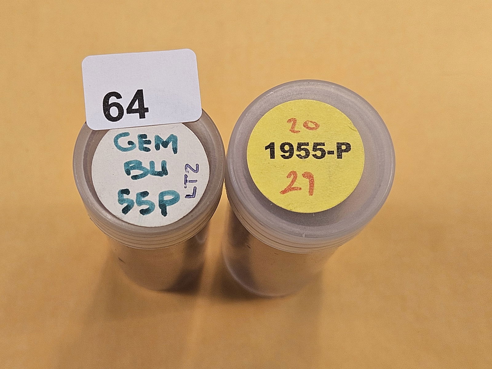 Two GEM BU Wheat Cent Rolls (1 of 2)