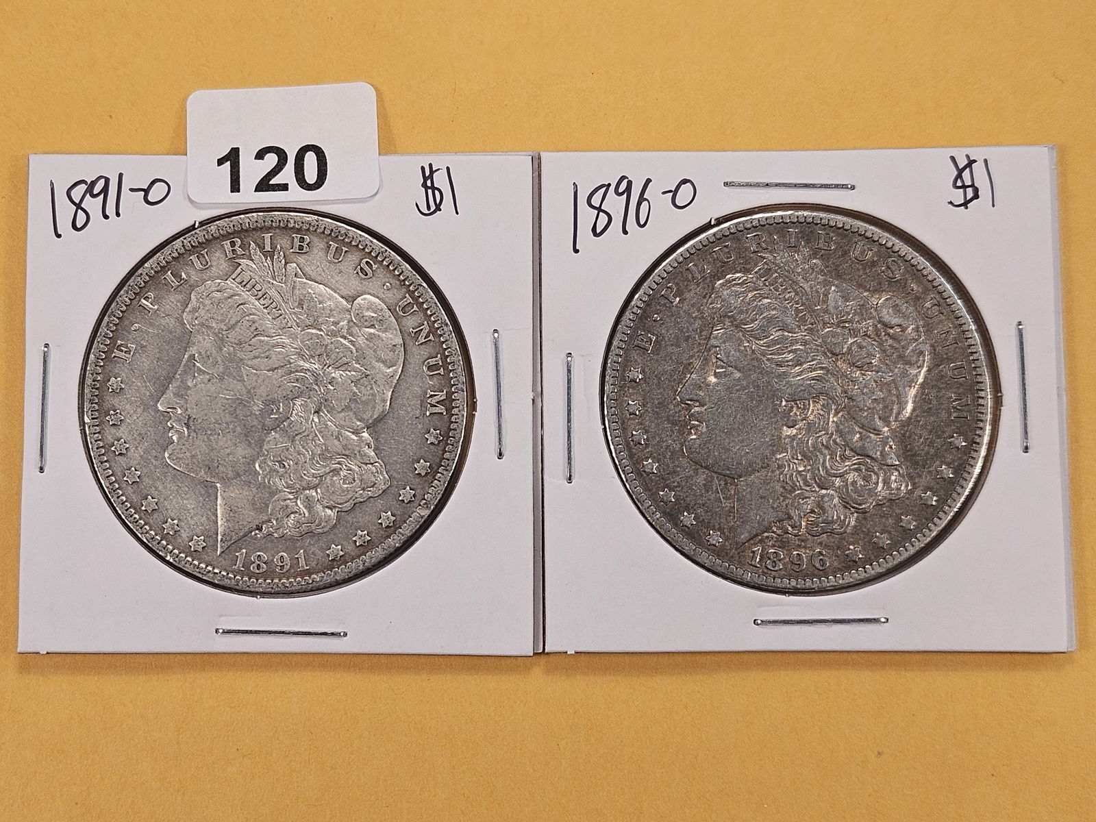 Two Little Better Date Morgan Silver Dollars (1 of 6)