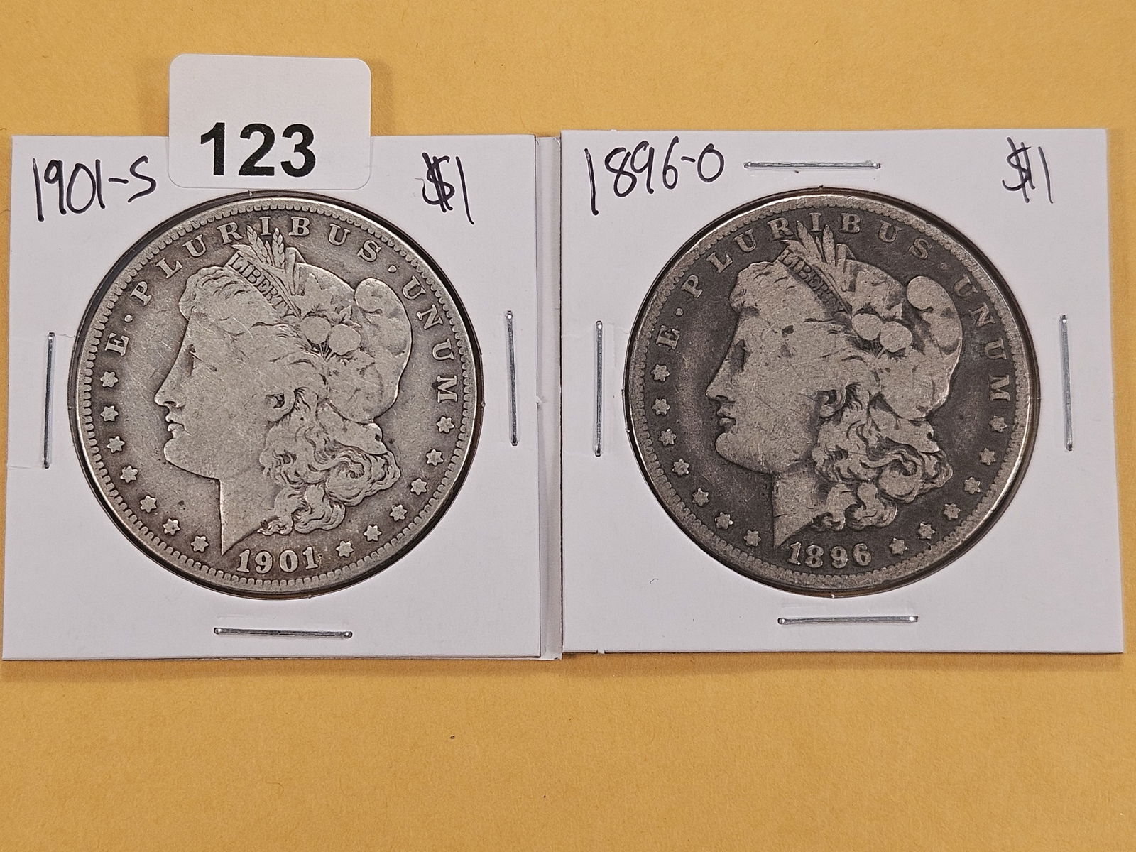 Two Little Better Date Morgan Silver Dollars (1 of 6)