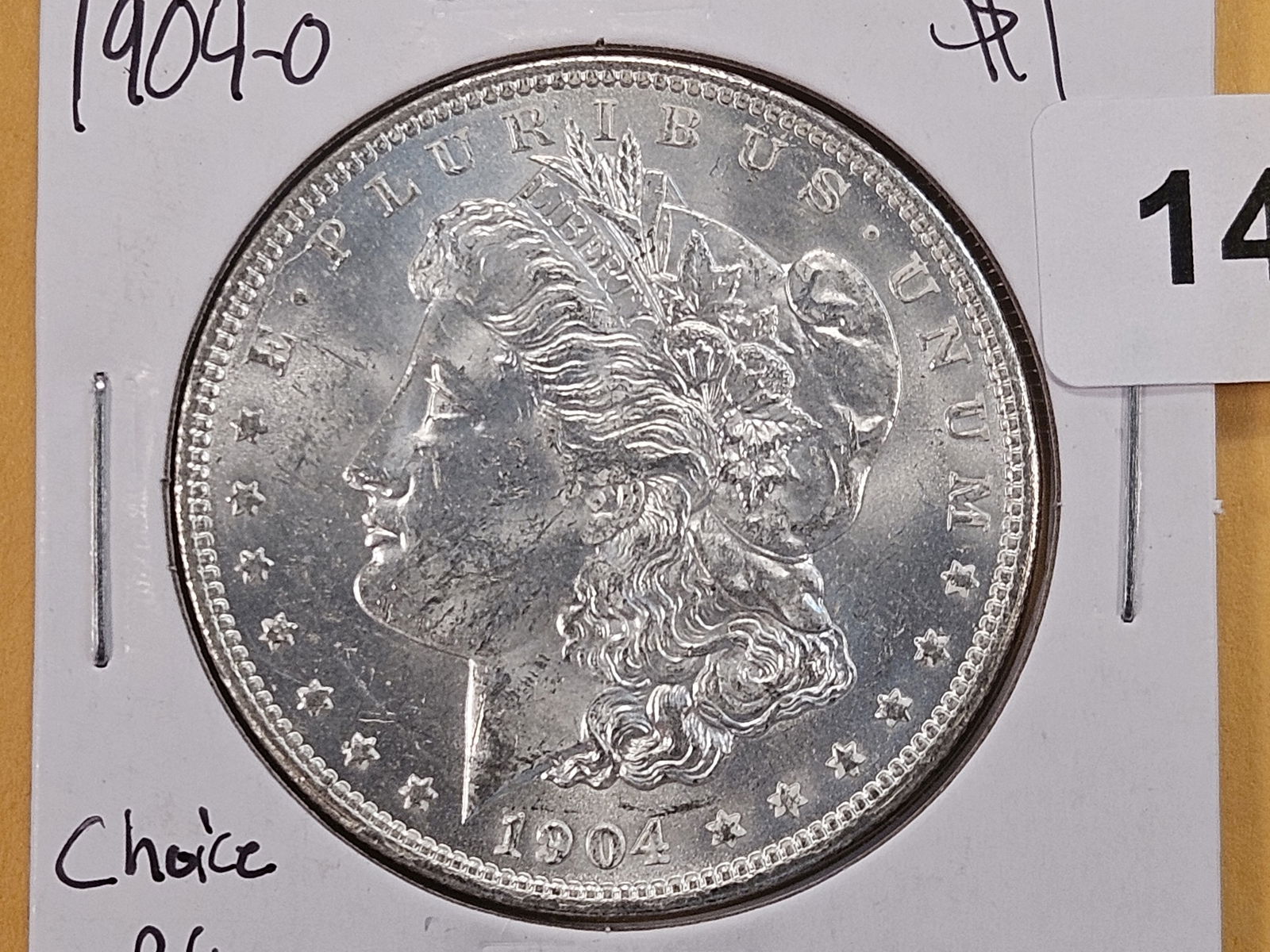 Choice Brilliant Uncirculated 1904-O Morgan Silver Dollar (1 of 4)