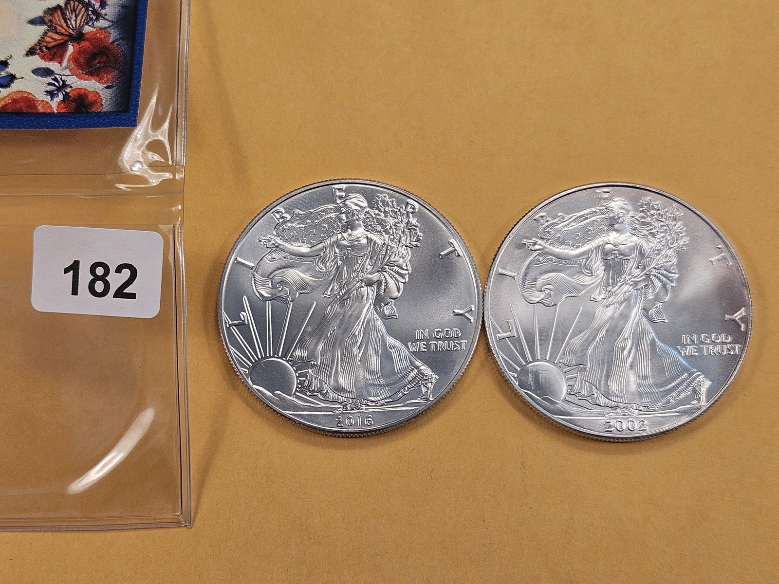 Two GEM Brilliant Uncirculated American Silver Eagles (1 of 2)
