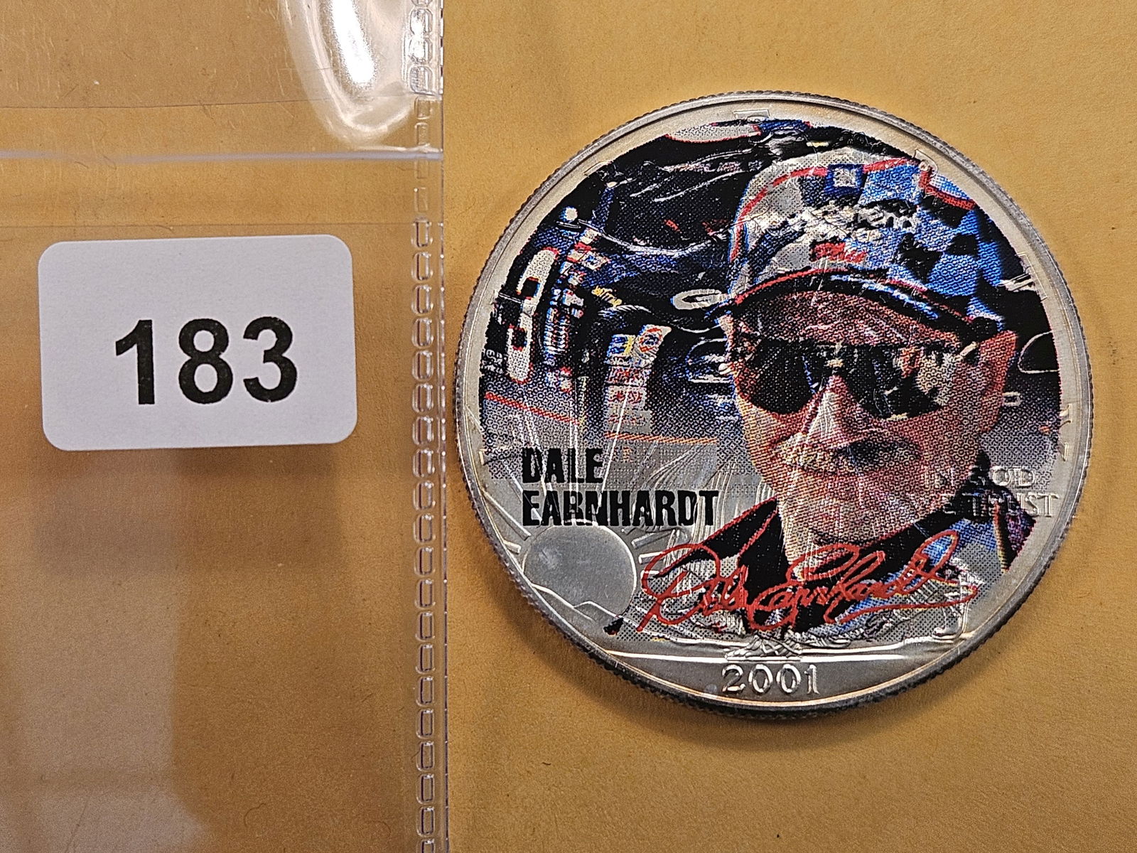 GEM Brilliant Uncirculated 2001 Dale Ernhardt American  Silver Eagle (1 of 2)