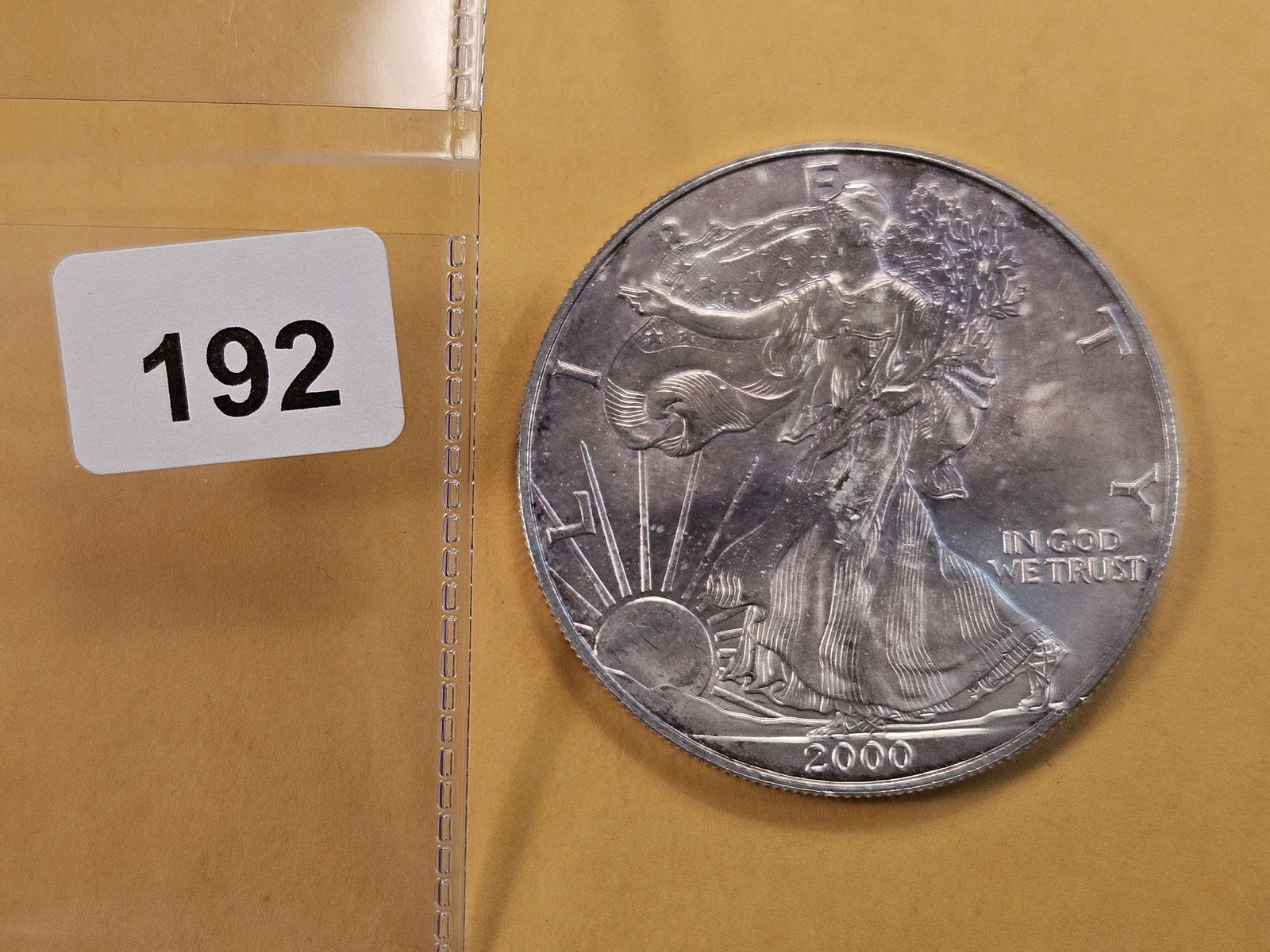 GEM Brilliant Uncirculated 2000 American Silver Eagle (1 of 2)