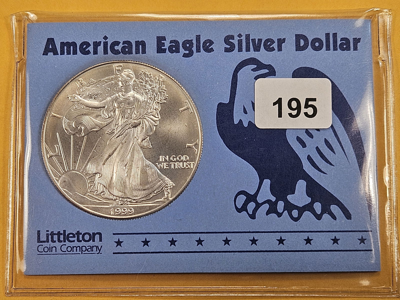 GEM Brilliant Uncirculated 1999 American Silver Eagle (1 of 2)
