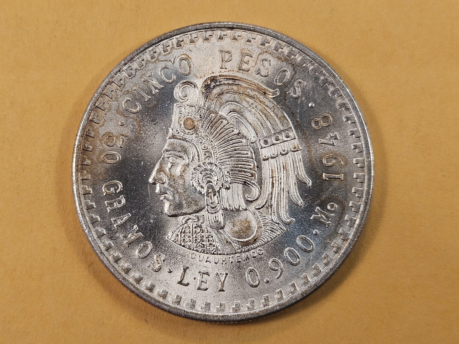 1948 Mexico Silver 5 Pesos (1 of 4)
