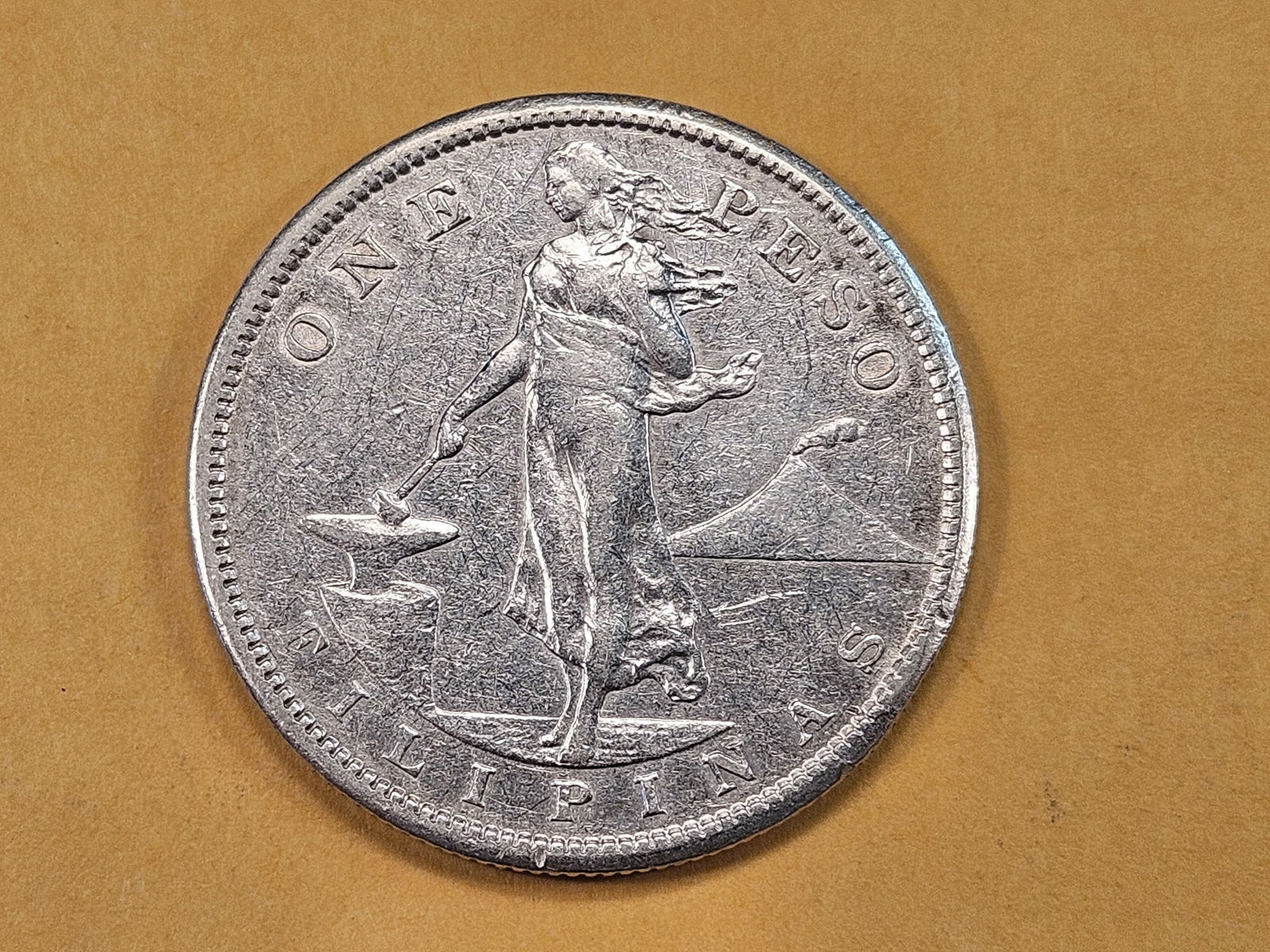 1908 Philippines Silver One Peso (1 of 4)